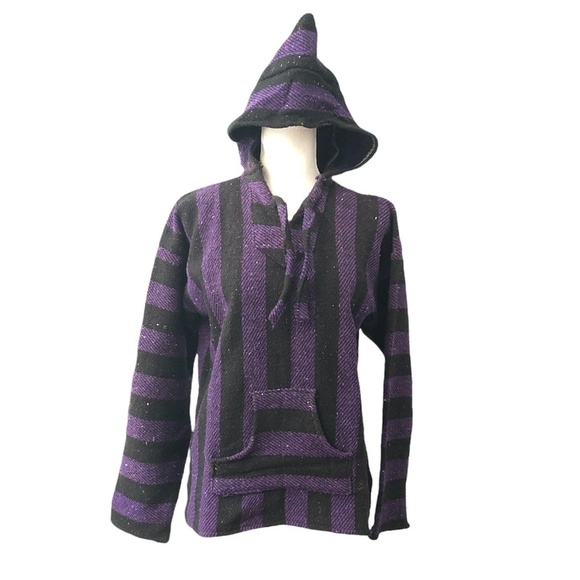 CONFECCIONES ARTILANA Baja Pullover Women's Size Small Purple Authentic Mexican - Picture 7 of 7